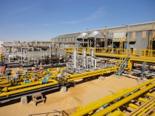Cooling compressor unit construction, El Borma, Tunisia
